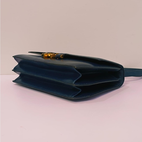 Vintage Hermes Navy Blue Leather Crossbody / Shoulder Bag - Picture 11 of 15